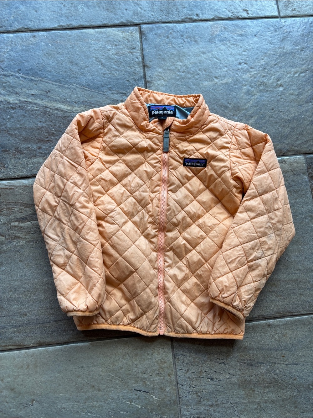 Patagonia kids’ orange nanopuff jacket